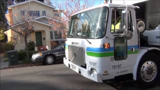 Recology San Mateo County repainted Volvo WXLL/Heil F5000 on bulk waste.