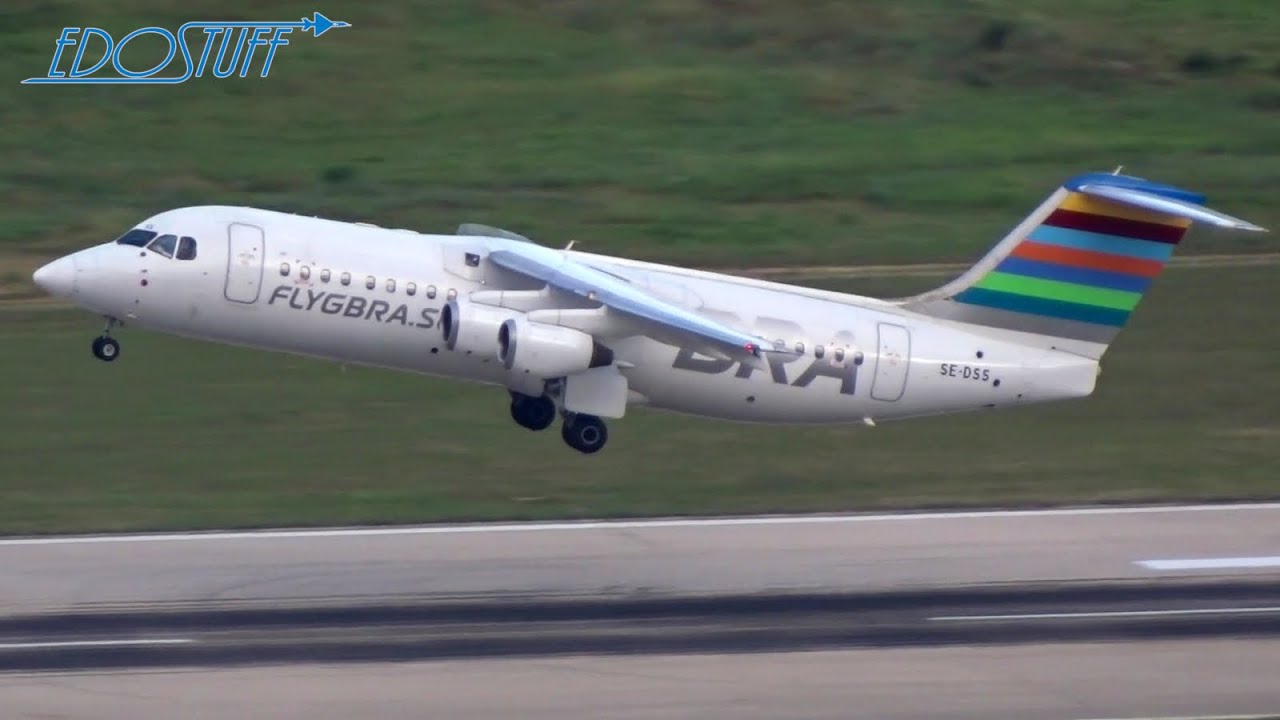 Hill View! - Braathens Regional British Aerospace Avro 146-RJ100 Takeoff - Split Airport SPU/LDSP