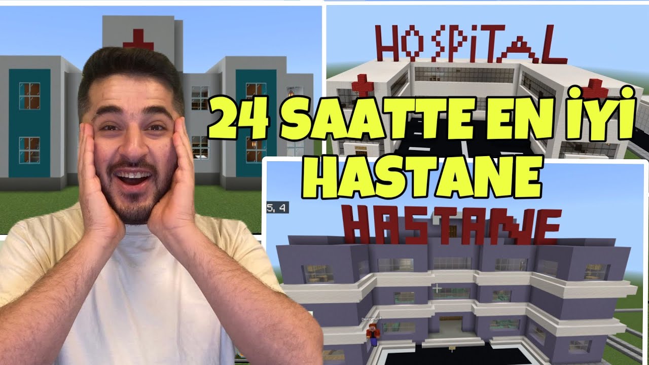 24 SAAT İÇİNDE EN İYİ HASTANE YAPAN KAZANIR!  -MINECRAFT