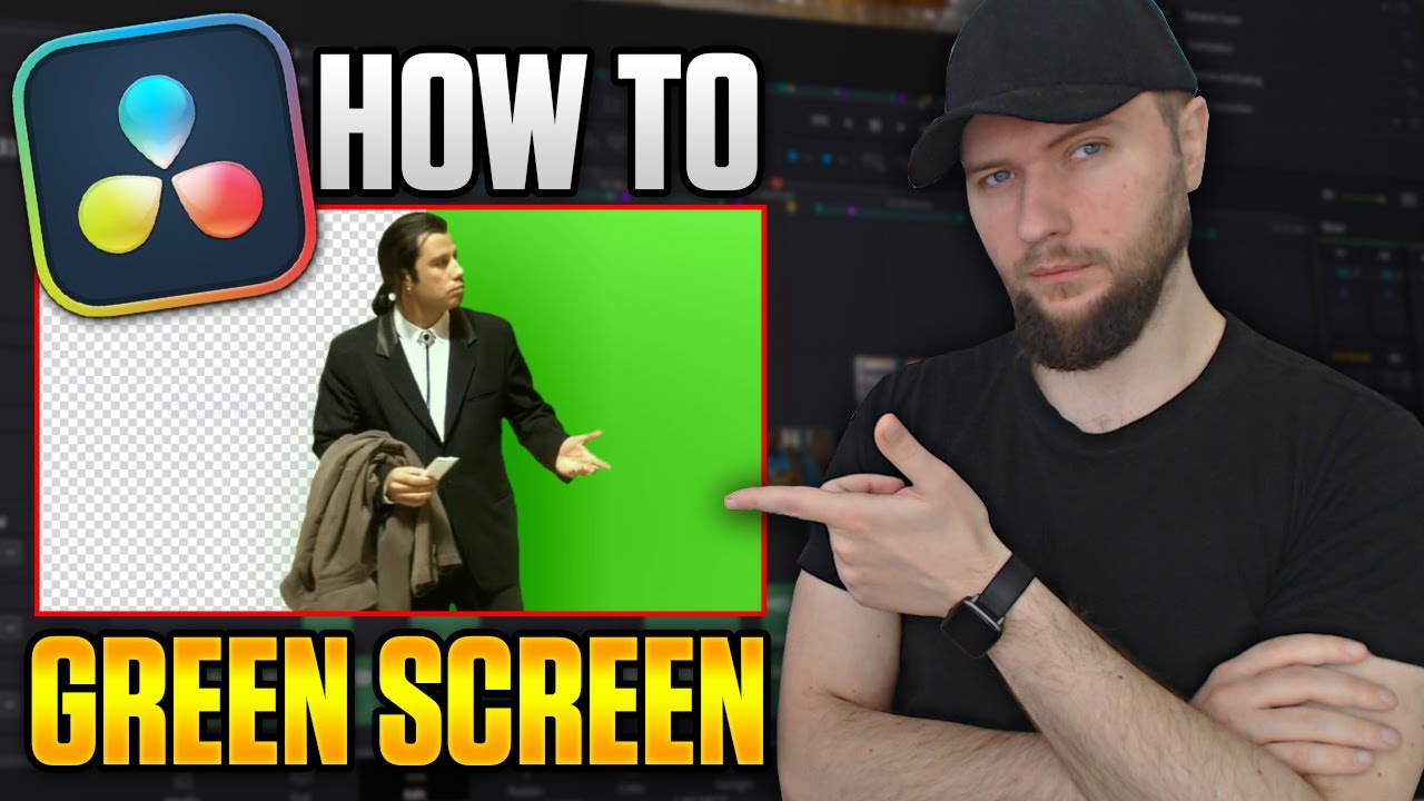 How To REMOVE Green Screen in DaVinci Resolve - YouTube