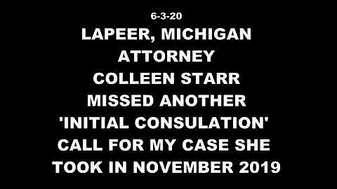 6-2-20 LAPEER, MICHIGAN ATTORNEY COLLEEN STARR MIS...