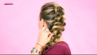 Объемная коса из хвостиков Объемная коса из хвостиков