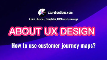 About UX Design:How to use customer journey maps?