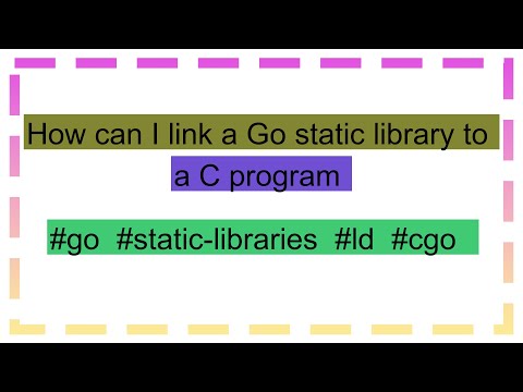 How can I link a Go static library to a C program