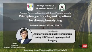 Fridays Hands-On: "Alfalfa yield and quality prediction using UAV-based hyperspectral imagery"