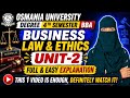 BBA BLAW UNIT-2 | Degree Semester-4 Business Law &amp; Ethics unit-2 Full &amp; easy explanation✅💯/ O.U