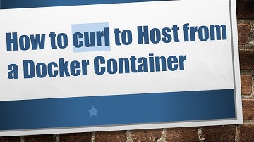How to curl to Host from a Docker Container