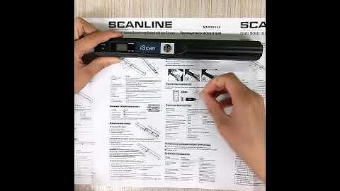 900DPI Resolution Portable Small iScan Document Image Scanner Support TF Card 32G Storage Battery