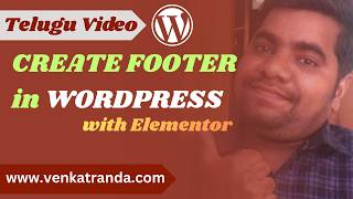 How to Create Footer in WordPress with Elementor Telugu