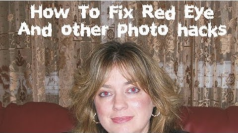 Remove Red Eye From Pictures