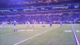 Peyton Manning warming up for the MNF game against the Texans