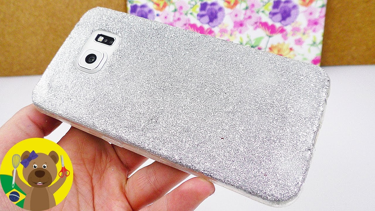 Capa de celular ocm glitter! | Faça você memso uma capa de celular com  glitter - YouTube