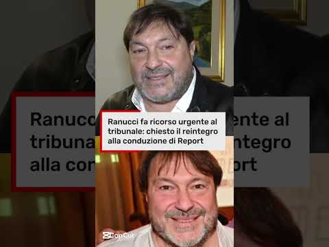 Video Ranucci fa ricorso urgente al tribunale: chiesto il reintegro alla conduzione di Report
