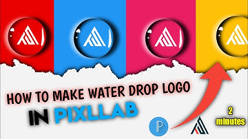 How to Make Water Drop Logo in Pixellab || Water Drop Logo Design Tutorial #logodesign