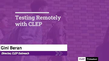 Testing Remotely with CLEP