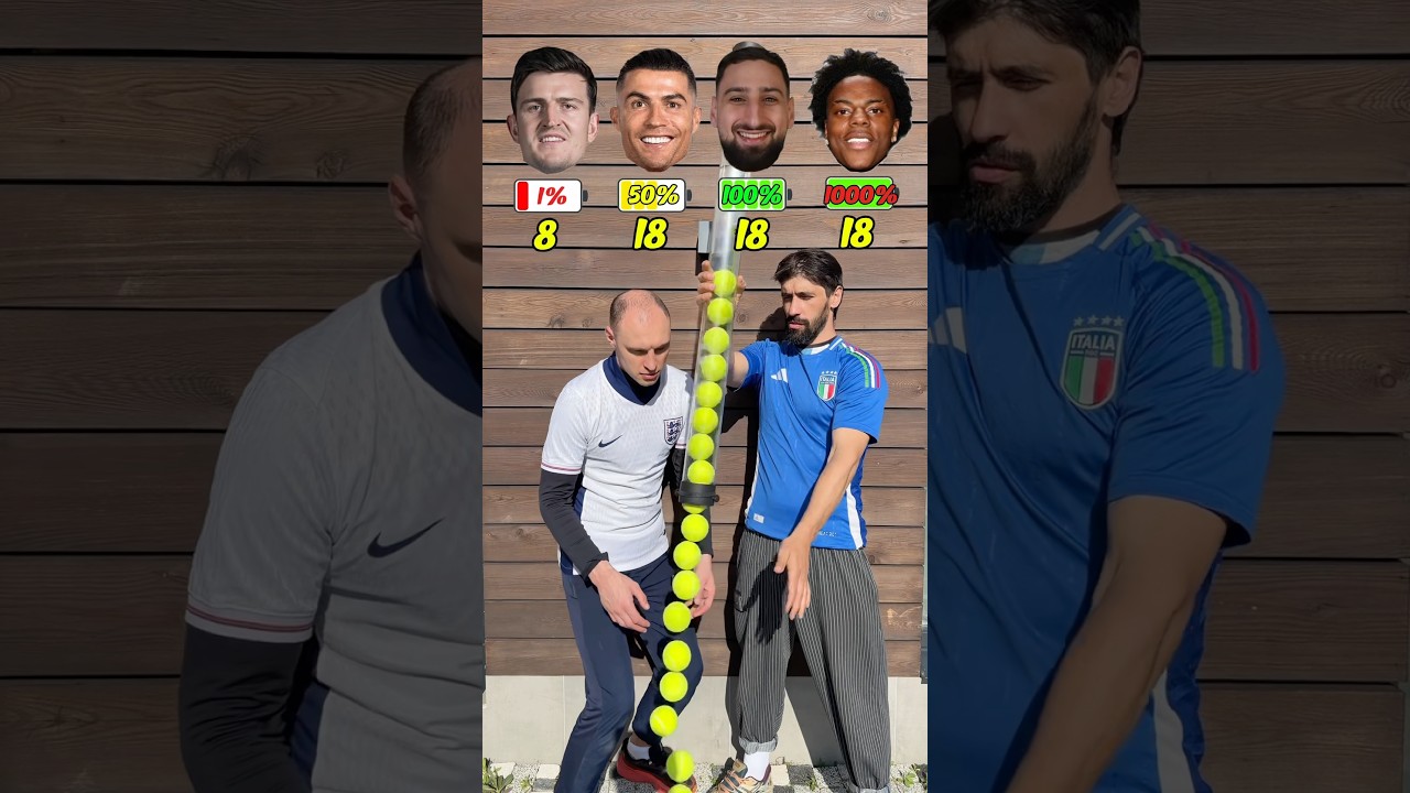 ⚡️ENERGY OF POPULAR FOOTBALLERS VS SPEED TENNIS BALLS | 🏆 WHO WON?!