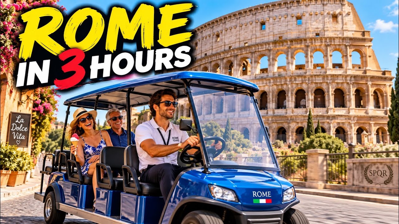 Rome in 3 Hours! Is a Private Golf Cart Tour Worth It?