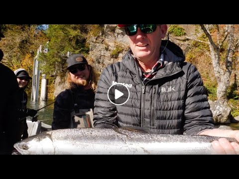 Kevin VanDam salmon fishing with Addicted Fishing crew 