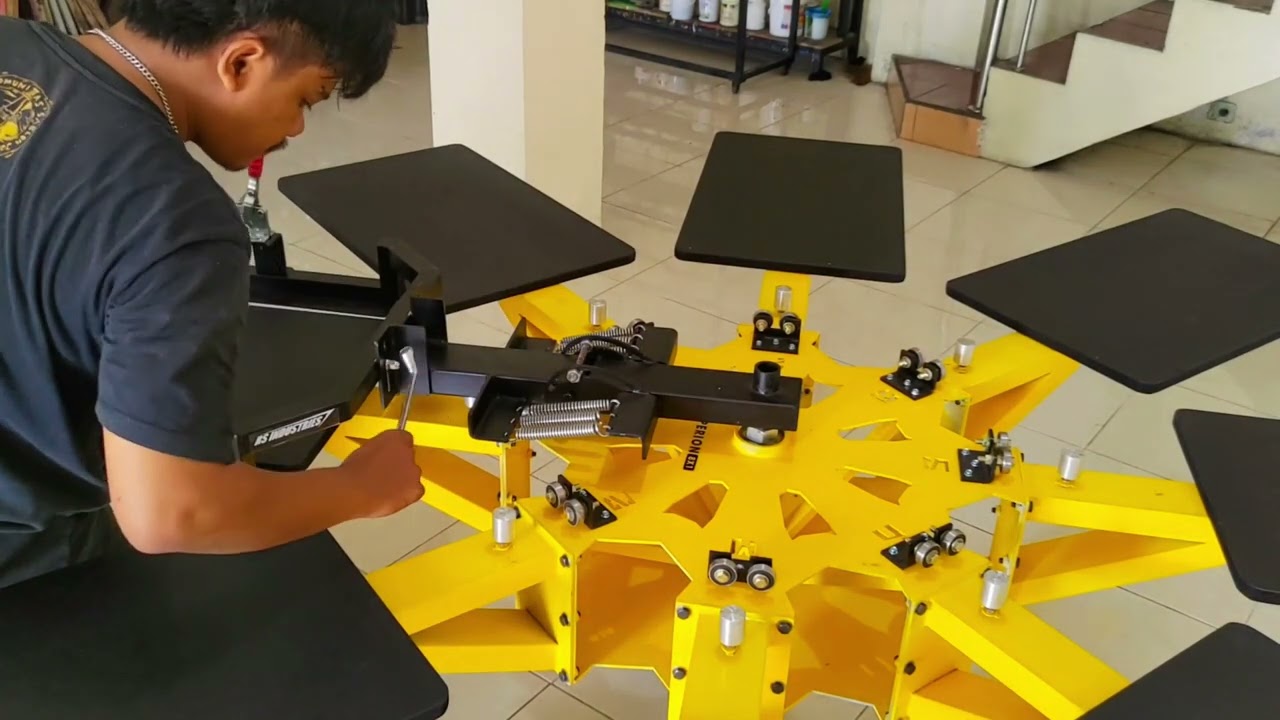 CARA MERAKIT MEJA ROTARY HYPERION 8x1