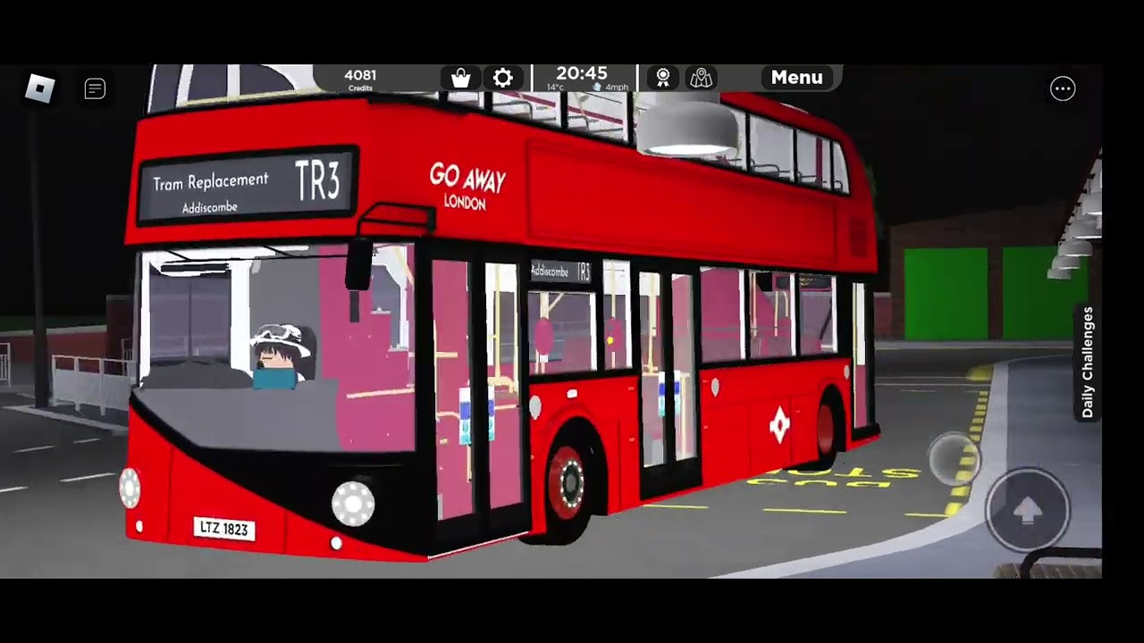 Random bus action in Croydon Roblox - YouTube