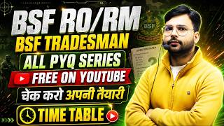 BSF RO/RM & BSF Tradesman FREE PYQ Series 2026 🔥 | Full Time Table By Mayank Sir | Jaiho Institute