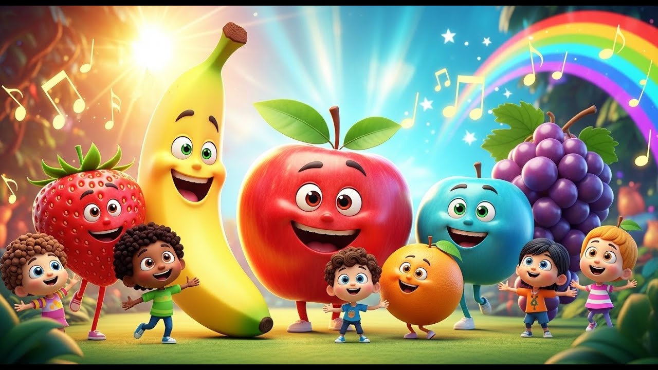 Fruits Song for Kids | Learn Fruit Names & Health Benefits with Fun ...