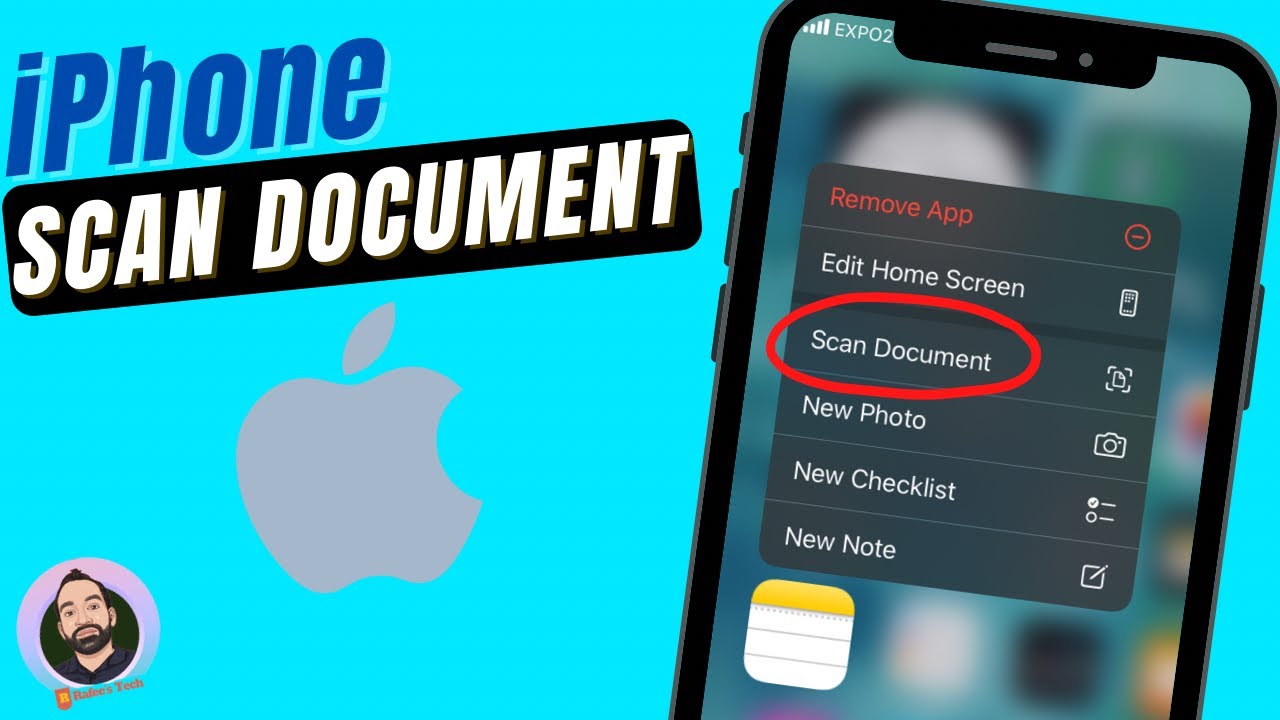 iPhone - How to scan a document - YouTube