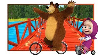 Маша и Медведь ПОПРЫГУШКИ И СУПЕР парк развлечений! Masha and the Bear JUMP in SUPER park! screenshot 3