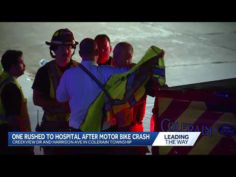 Police: 1 hospitalized after crash involving motorbike in Colerain Township