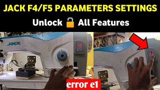 Jack Machine Metre Setting//Jack F4/F5 E1 Problem l Jack F4 Sewing Machine