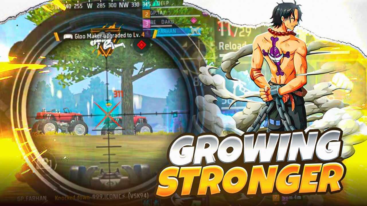 (RAW VIDEO) Free Fire Tournament highlights 🏆 Sniper pov 👀 || Growing stronger 💪🏾 sanday showdown 