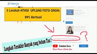 3 LANGKAH ATASI GAGAL UPLOAD FOTO. CARA KETIGA JARANG DICOBA!