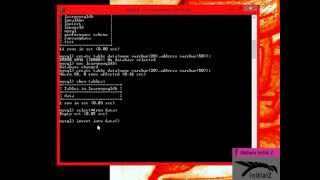 Starting MySQL command console