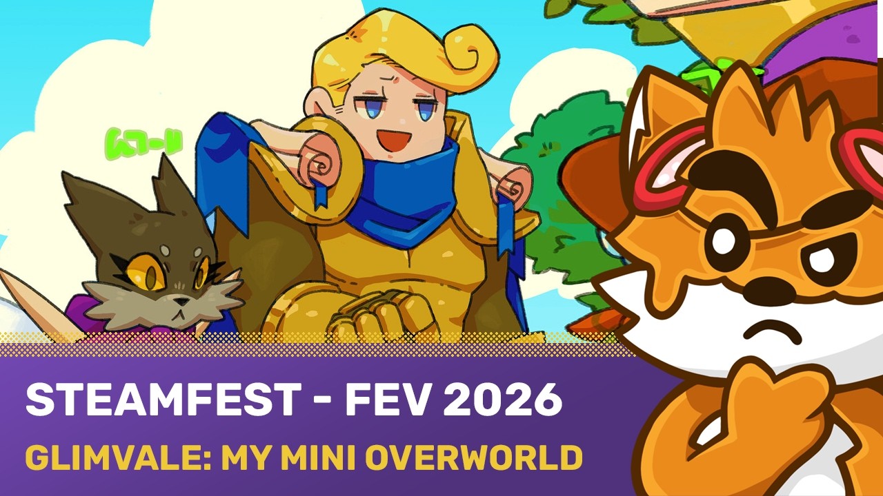 Glimvale : My Mini Overworld, un village de héros | Les démos du Steamfest de février 2026 [VOD]