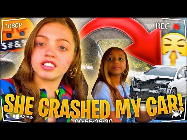 MY SISTER (QUEEN KHAMYRA) CRASHED MY CAR!!!! 😩🤦‍♀️ **  I KICKED HER OUT**| Woah Vicky
