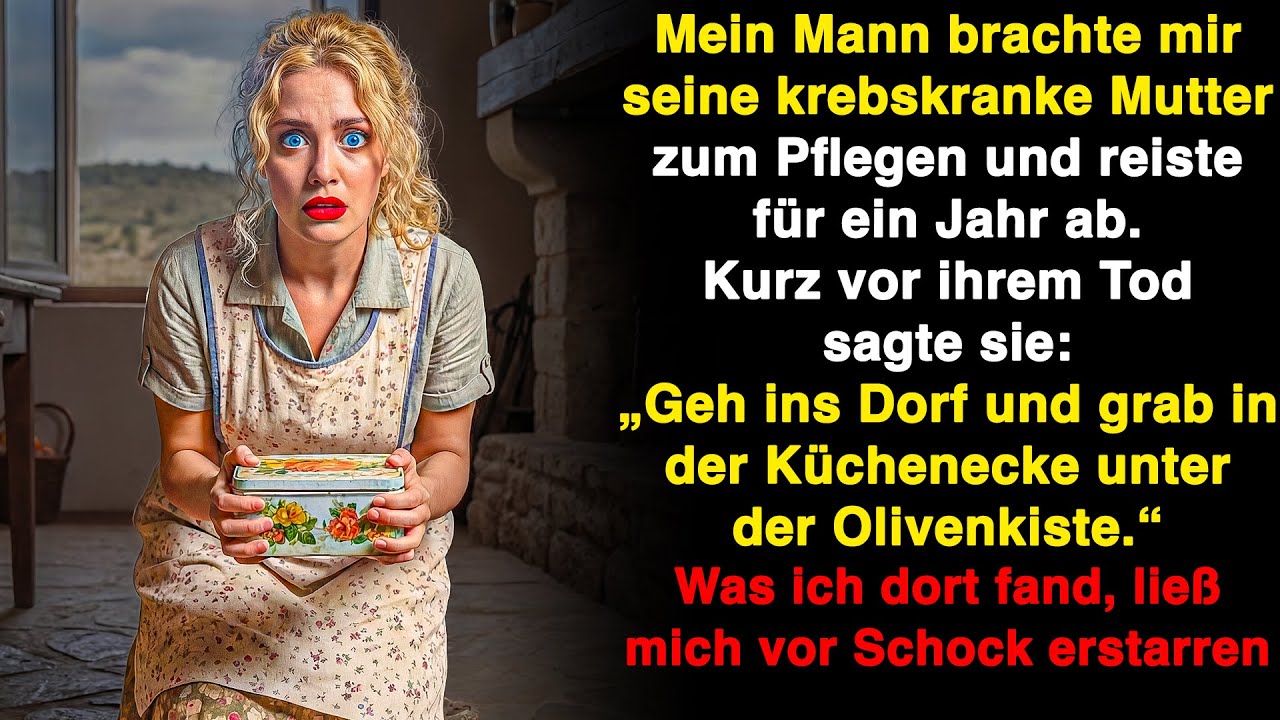 Mein Mann ließ seine krebskranke Mutter zurück. Vor ihrem Tod sagte sie mir etwas, und …