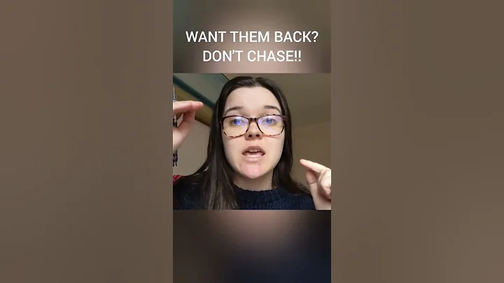WANT THEM BACK? DON'T CHASE!! #datingadvice #nocontact #breakupadvice