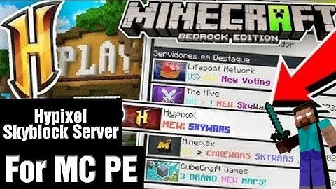 How to play hypixel skyblock server in Minecraft mcpe bedrock free tutorial || A hypixel like server