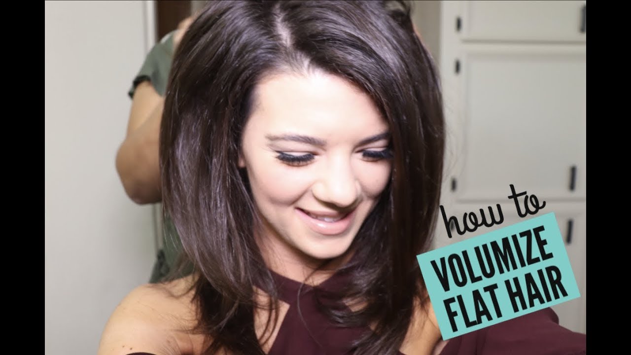 How to Volumize Flat Hair - YouTube