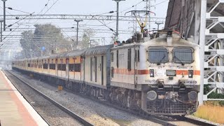 Honking RPM 30570 WAP7 hauling 22685 Yesvantpur - Chandigarh Sampark Kranti Express #indianrailways 