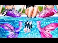 Barbie vs Bratz! How to Become a Mermaid! Makeover Challenge!
