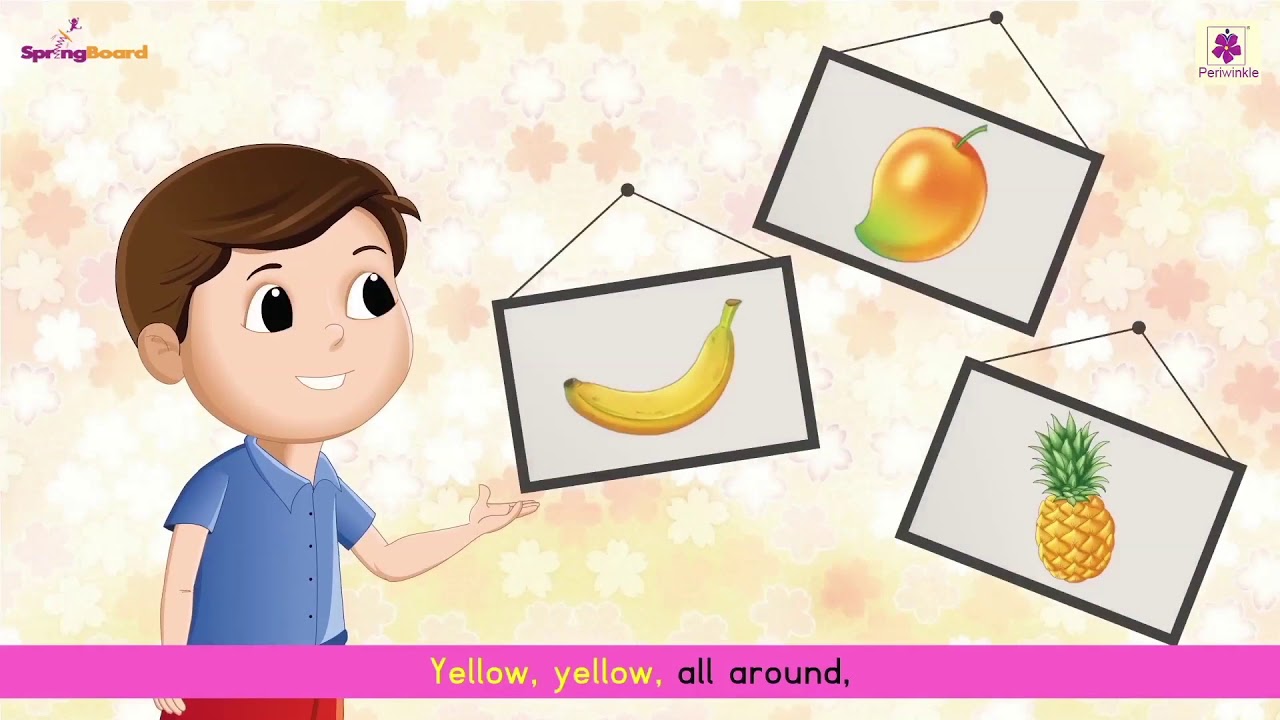 Yellow Colour Song For Kids Rhymes on Colour by Periwinkle YouTube