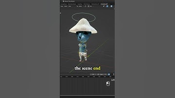 How to change scene end for keyframe animation? - Smurf Cat meme -3d model game character in Blender
