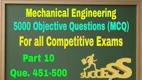 5000 Objective Questions of Mechanical Engineering ll IC Engine ll Que 451-500 ll Video-10