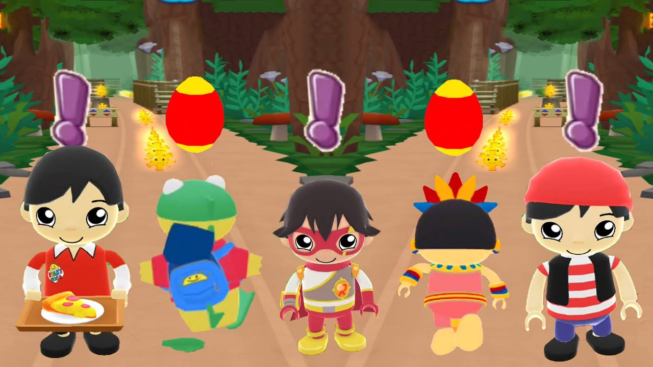 TAG WITH RYAN BLUE TITN RYAN WITH HOVERCRAFT VS JACK O LANTERN RYA EGG EDITION FUNNY GMEPLAY