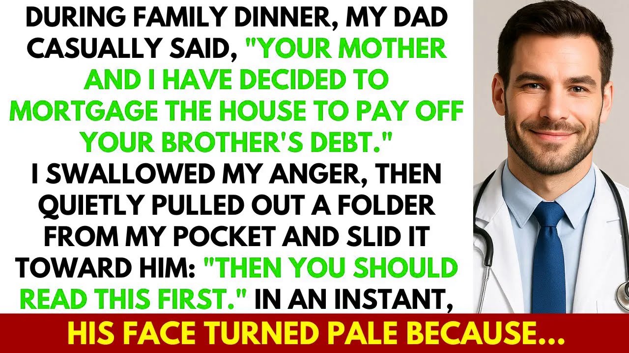 My Dad Said He’d Mortgage The House For My Brother’s Debt — But His Face Turned Pale When I...