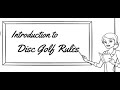 Introduction to basic disc golf rules