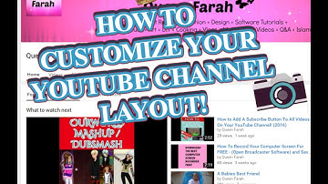 HOW TO CUSTOMIZE YOUR YOUTUBE CHANNEL LAYOUT - 2016 ! ( Easy and Fast ) BEST TUTORIAL!