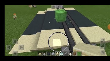 (Minecraft Tutorial) How to build a railroad crossing in minecraft. easy part 1