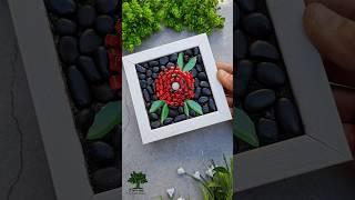 Mini Mosaic frame😍 I used a mixture of Portland cement+ heavy duty black acrylic tube colour